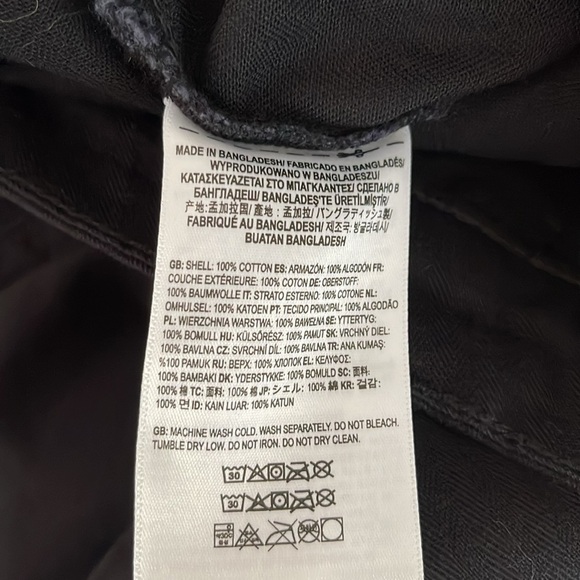 Vans NWT Union Relaxed Carpenter Pants Black Utility Wide Leg High Waist Size 30 - Picture 10 of 12